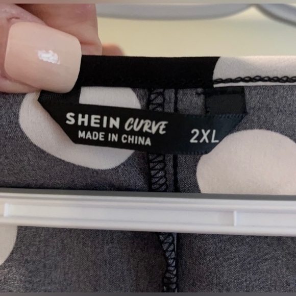 NWOT Polka Dot Retro V Neck Dress - Picture 5 of 5